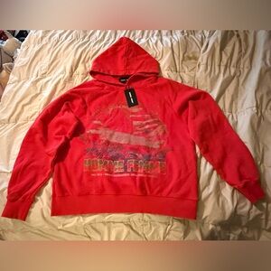 SPACE SHIP HOODIE RED